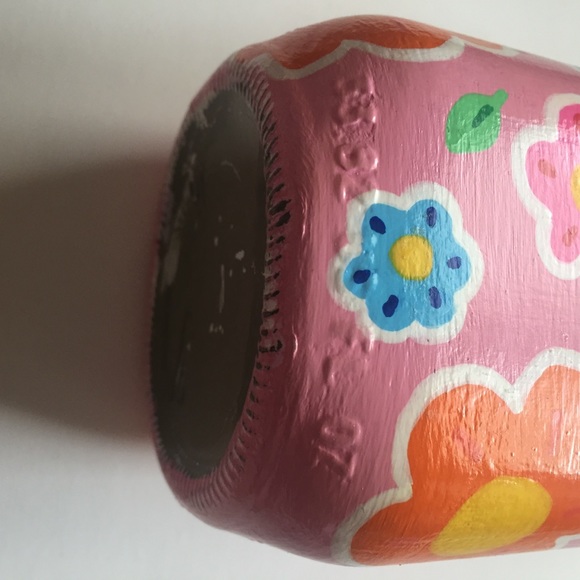 ❤️Decorated milk bottle pink flowers - Picture 9 of 9